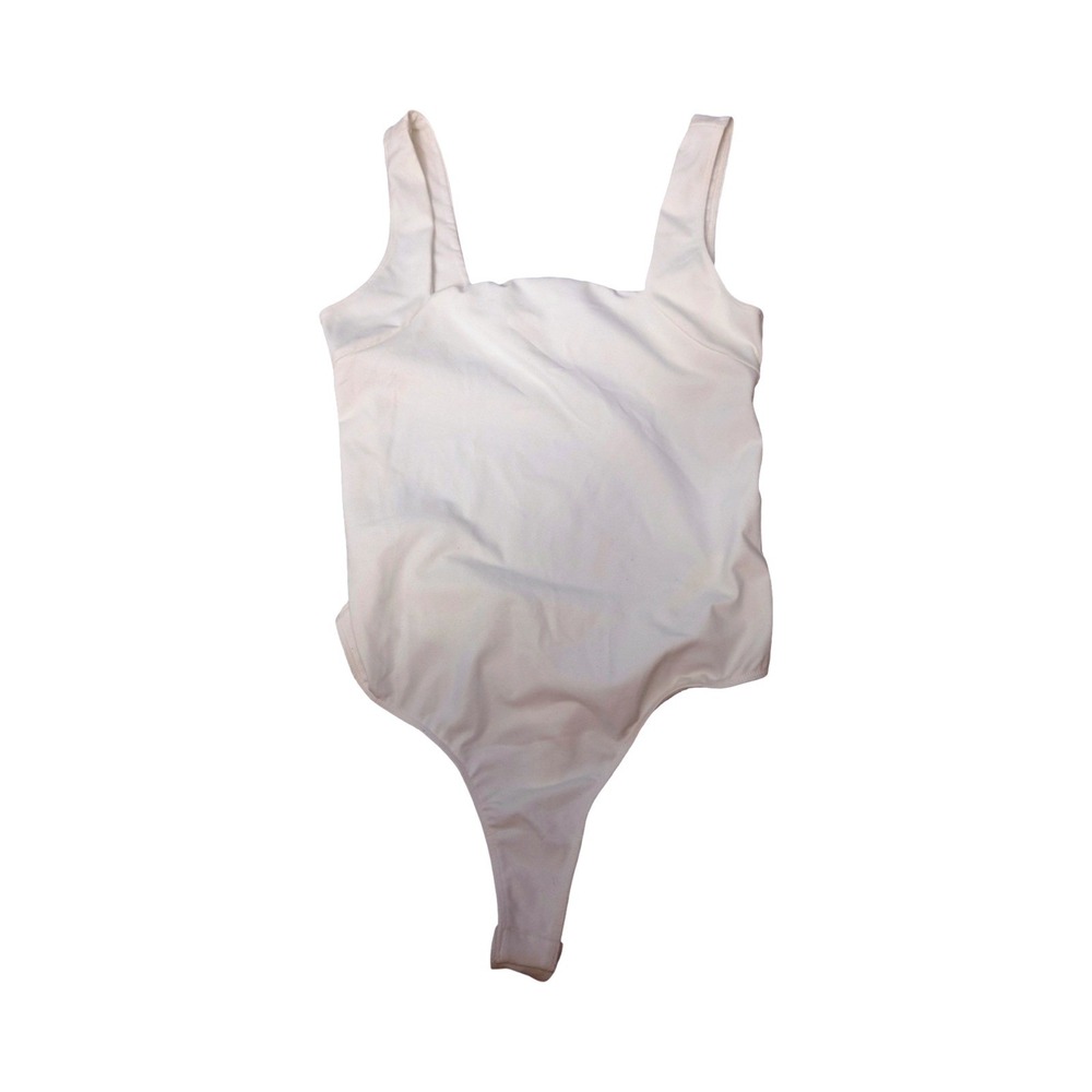 Intimately Free People Ivory Square Neck Thong Bodysuit L FP129049CY NWT